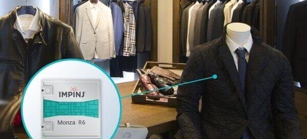 impinj monza chips used in apparel